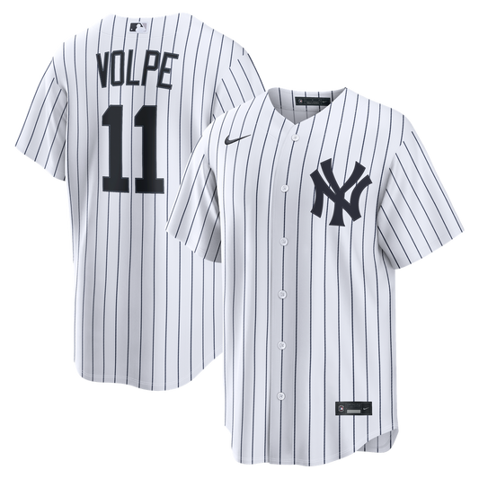 New York Yankees Anthony Volpe Nike Home Replica Jersey - White MLB Team Jersey Baseball Fan Apparel