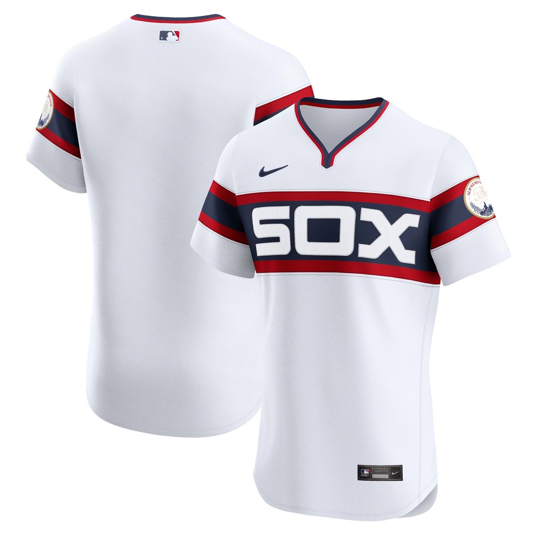 Chicago White Sox Nike Alternate Vapor Premier Elite Patch Jersey - White MLB Team Jersey Baseball Fan Apparel