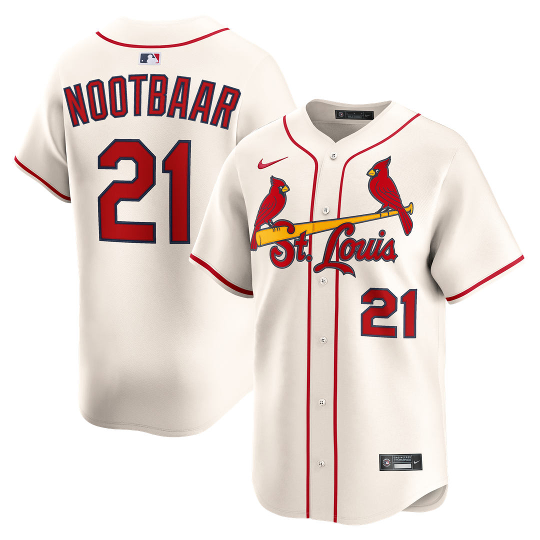 St. Louis Cardinals Lars Nootbaar Nike Alternate 2 Limited Jersey - Cream MLB Team Jersey Baseball Fan Apparel