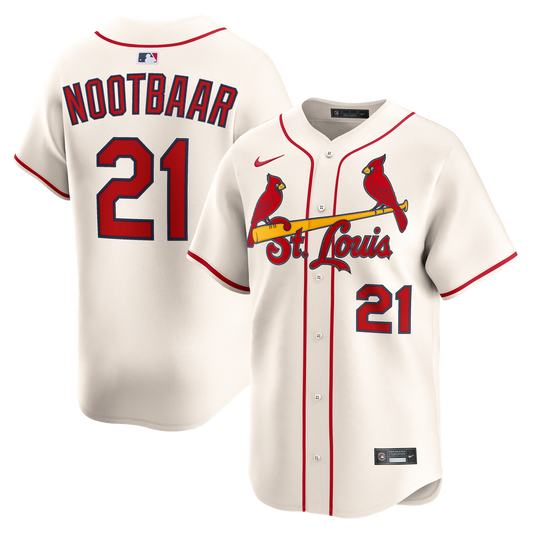 St. Louis Cardinals Lars Nootbaar Nike Alternate 2 Limited Jersey - Cream MLB Team Jersey Baseball Fan Apparel