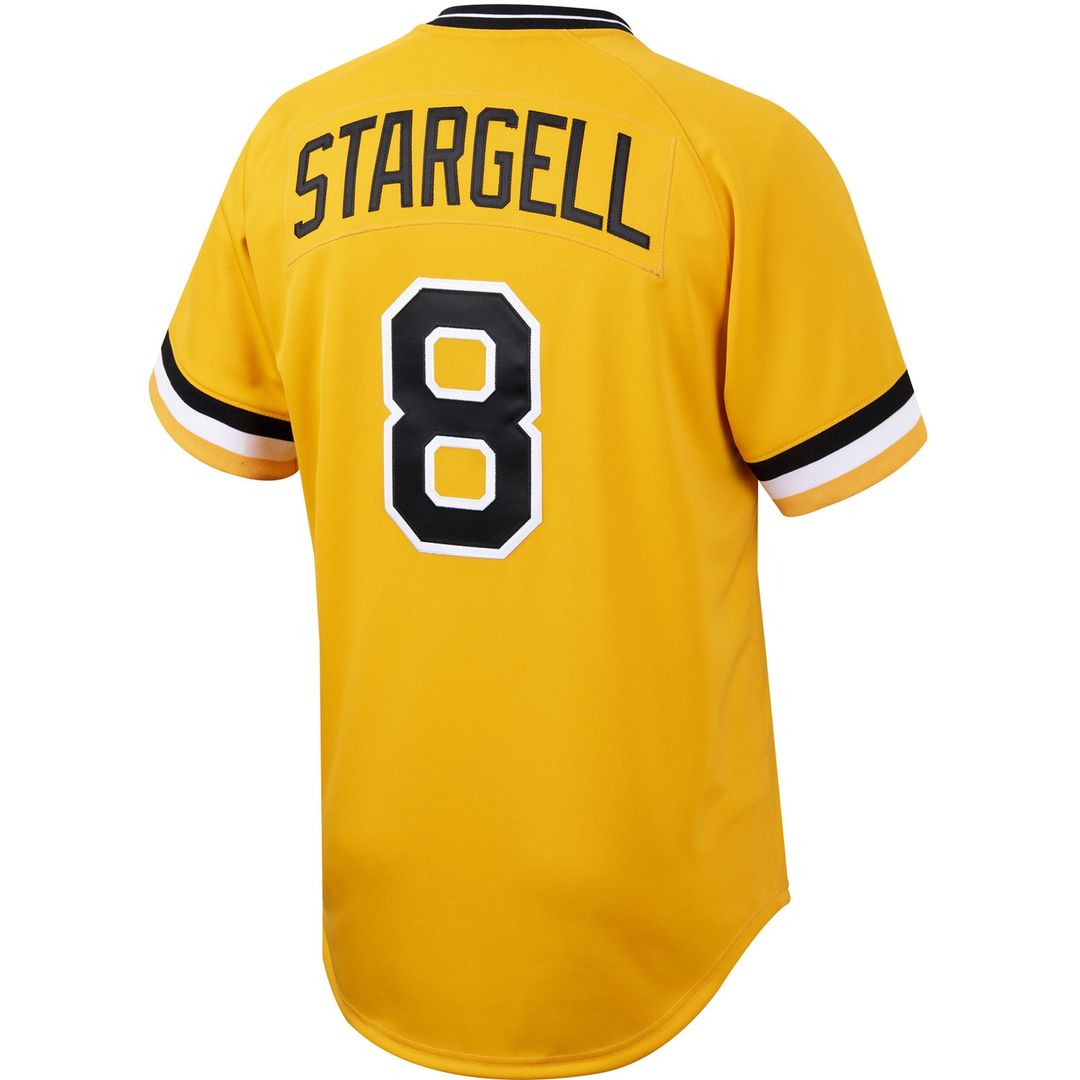 Pittsburgh Pirates Willie Stargell Mitchell & Ness Cooperstown Authentic Jersey - Gold MLB Team Jersey Baseball Fan Apparel
