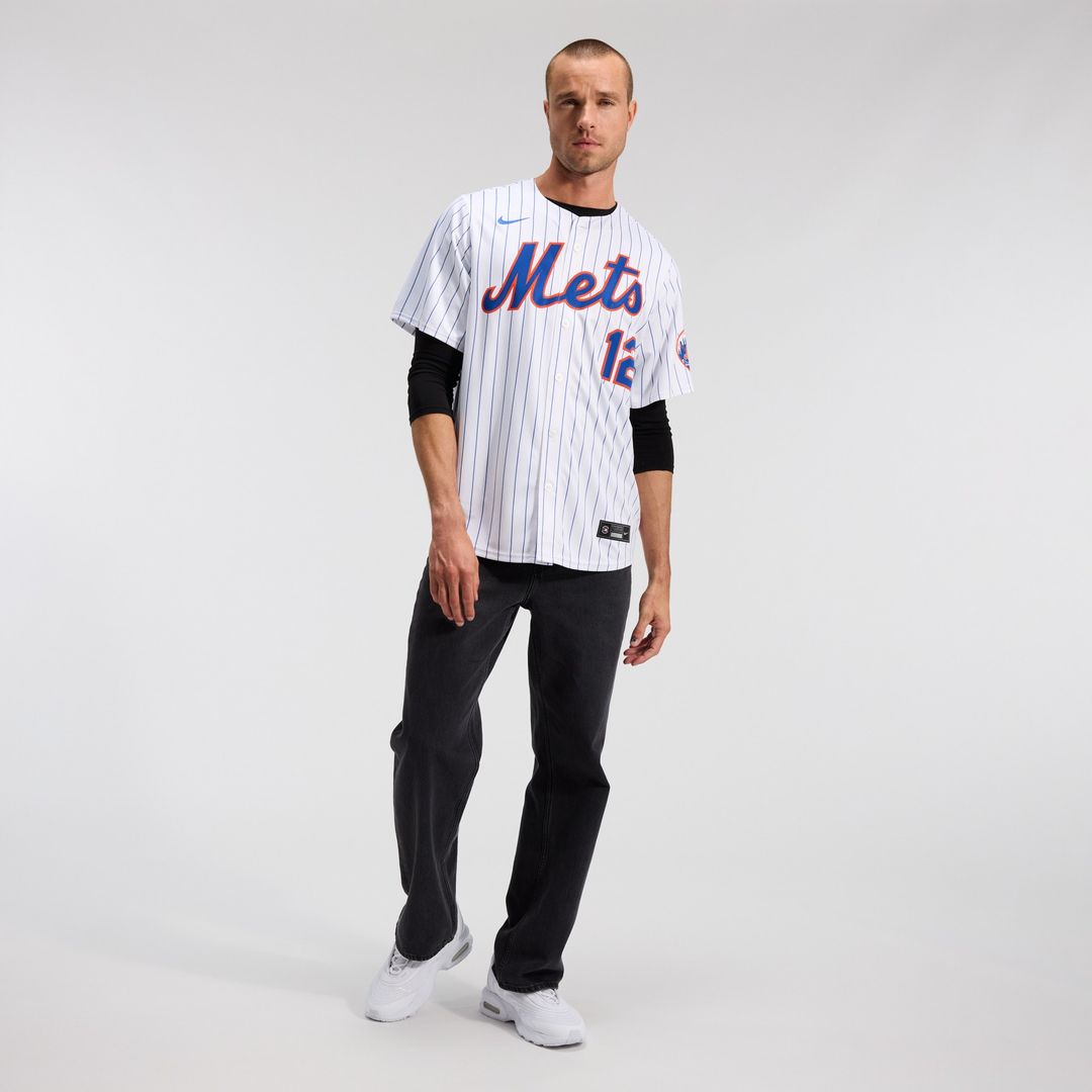 New York Mets Francisco Lindor Nike Home Limited Jersey - White MLB Team Jersey Baseball Fan Apparel