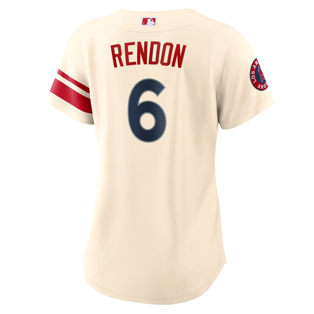 Los Angeles Angels Anthony Rendon Nike Women's City Connect Replica Player Jersey - Cream MLB Team Jersey Baseball Fan Apparel