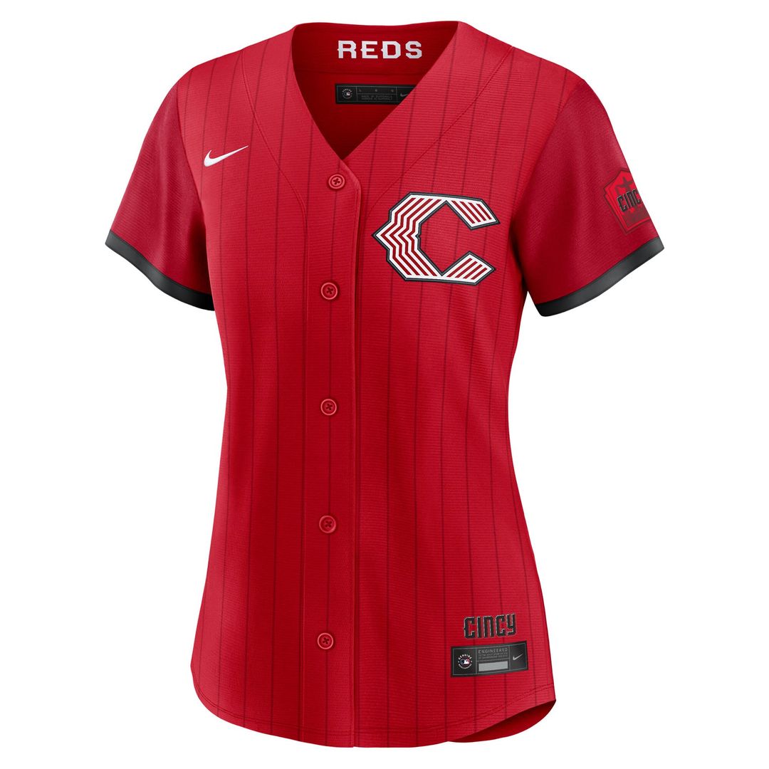 Cincinnati Reds Nike Women's 2026 City Connect Stadium Jersey - Red MLB Team Jersey Baseball Fan Apparel