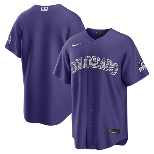 Colorado Rockies Nike Alternate Stadium Jersey - Purple MLB Team Jersey Baseball Fan Apparel