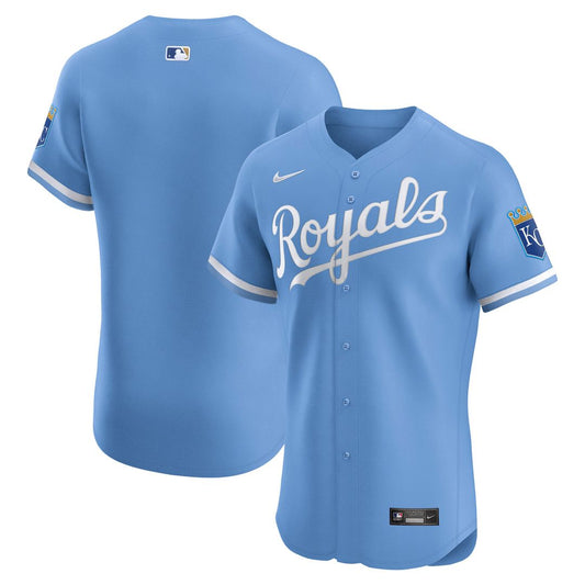 Kansas City Royals Nike Alternate Elite Jersey - Light Blue MLB Team Jersey Baseball Fan Apparel
