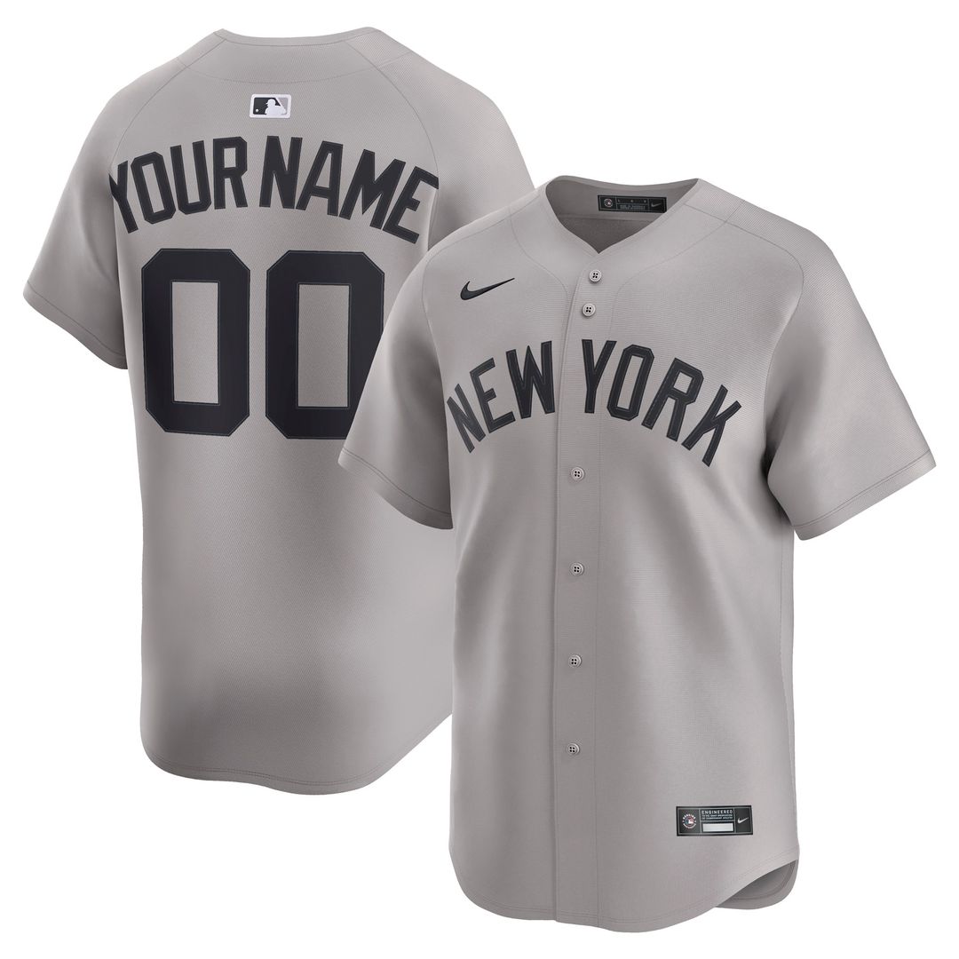 New York Yankees Nike Home Limited Custom Jersey - White MLB Team Jersey Baseball Fan Apparel