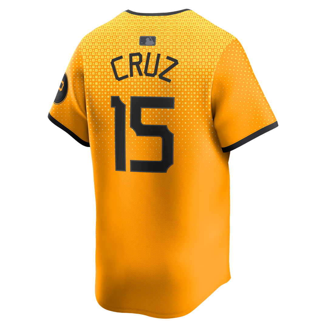Pittsburgh Pirates Oneil Cruz Nike City Connect Limited Jersey - Gold MLB Team Jersey Baseball Fan Apparel