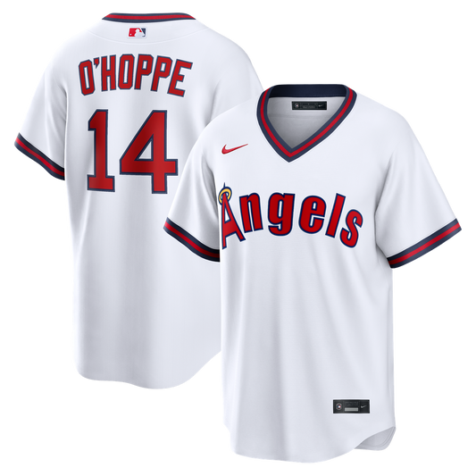 Los Angeles Angels Logan O'Hoppe Nike Alternate Replica Jersey - White MLB Team Jersey Baseball Fan Apparel