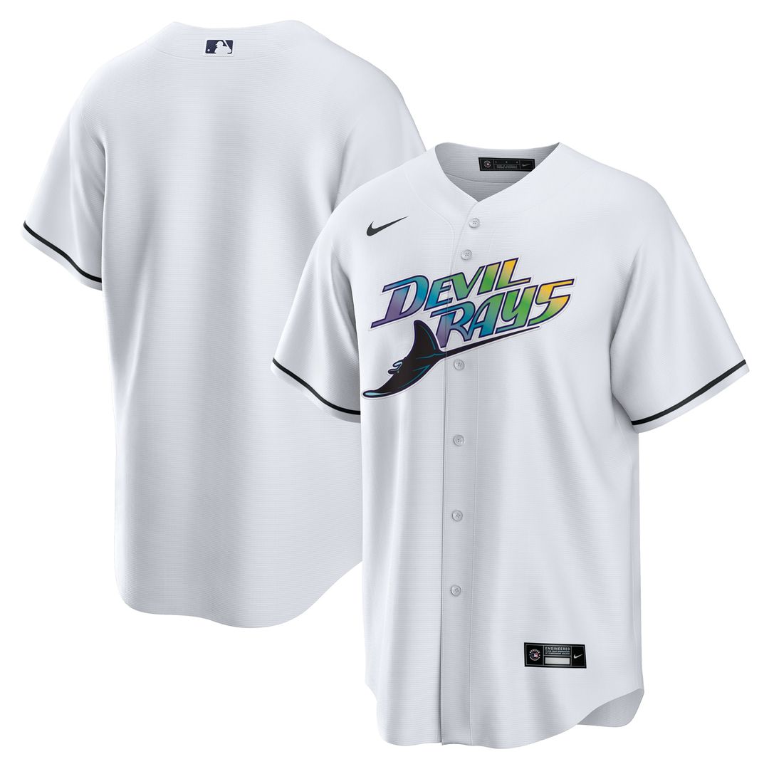 Tampa Bay Rays Nike Home Replica Team Jersey - White MLB Team Jersey Baseball Fan Apparel