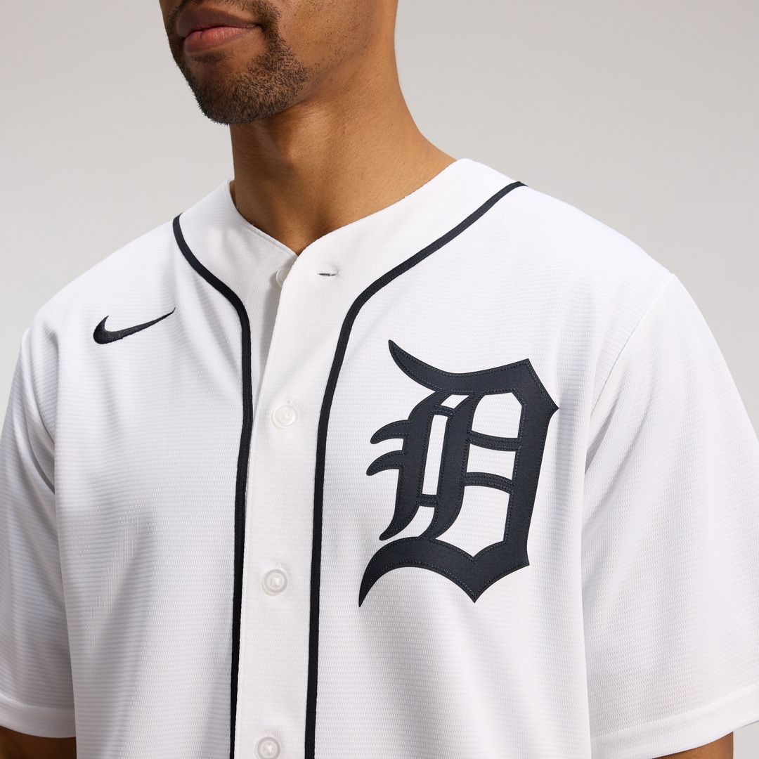 Detroit Tigers Nike Home Replica Jersey - White MLB Team Jersey Baseball Fan Apparel