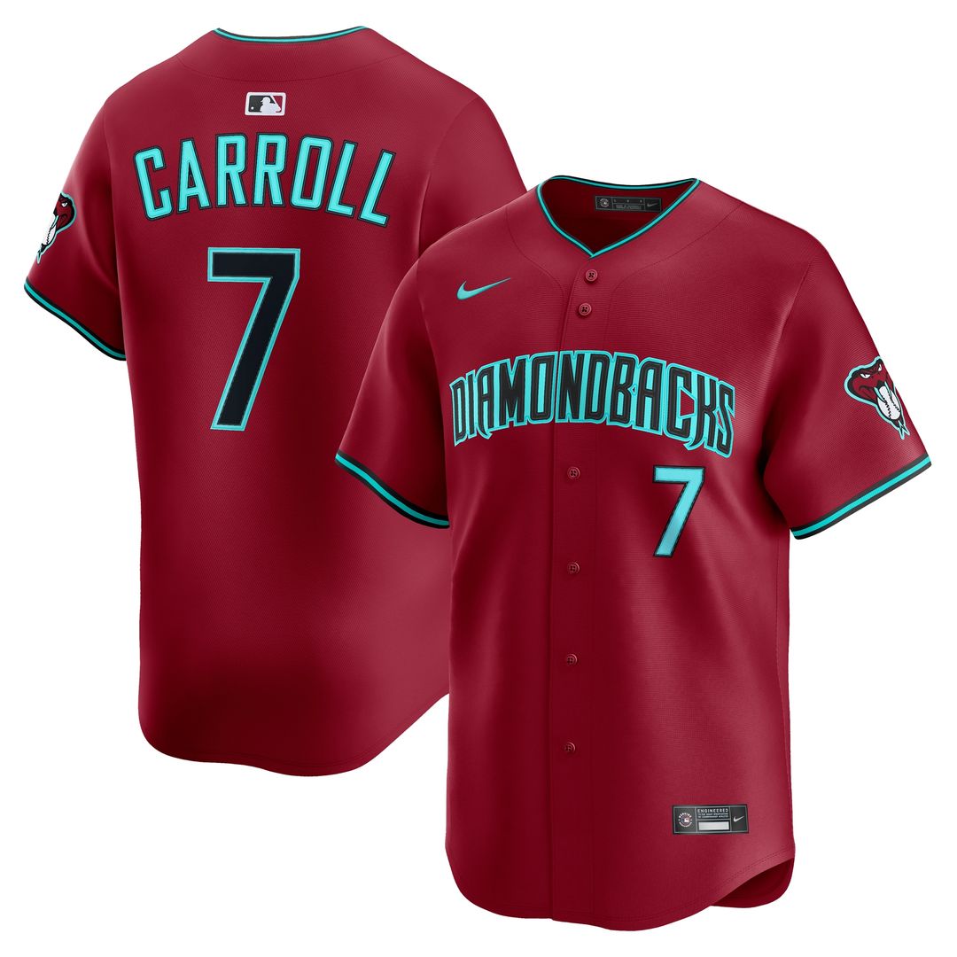 Arizona Diamondbacks Corbin Carroll Nike Alternate Limited Jersey - Red MLB Team Jersey Baseball Fan Apparel