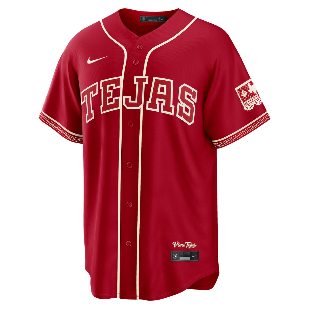 Texas Rangers Joc Pederson Nike 2026 City Connect Stadium Jersey - Red MLB Team Jersey Baseball Fan Apparel