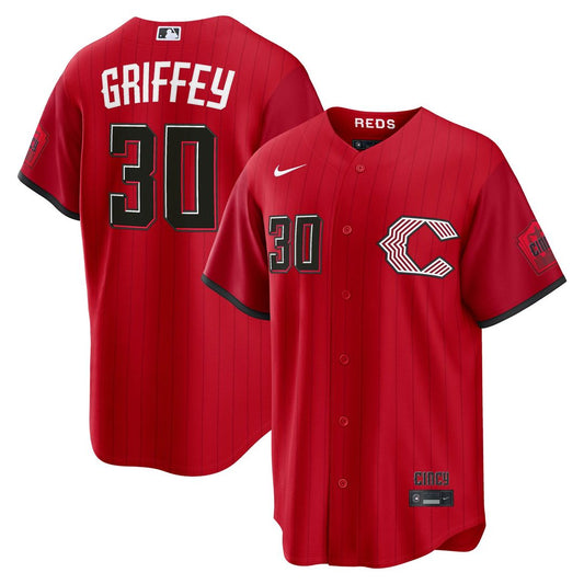 Cincinnati Reds Ken Griffey Jr. Nike 2026 City Connect Stadium Jersey - Red MLB Team Jersey Baseball Fan Apparel