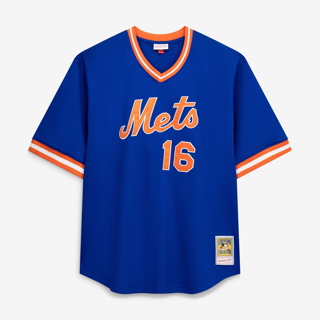New York Mets Dwight Gooden Profile Big & Tall Cooperstown Mesh Batting Practice Jersey - Royal MLB Team Jersey Baseball Fan Apparel