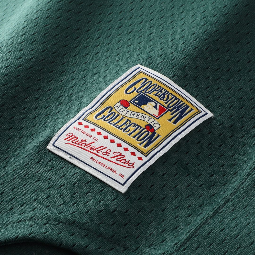 Athletics Rickey Henderson Mitchell & Ness Authentic Batting Practice Jersey - Green MLB Team Jersey Baseball Fan Apparel