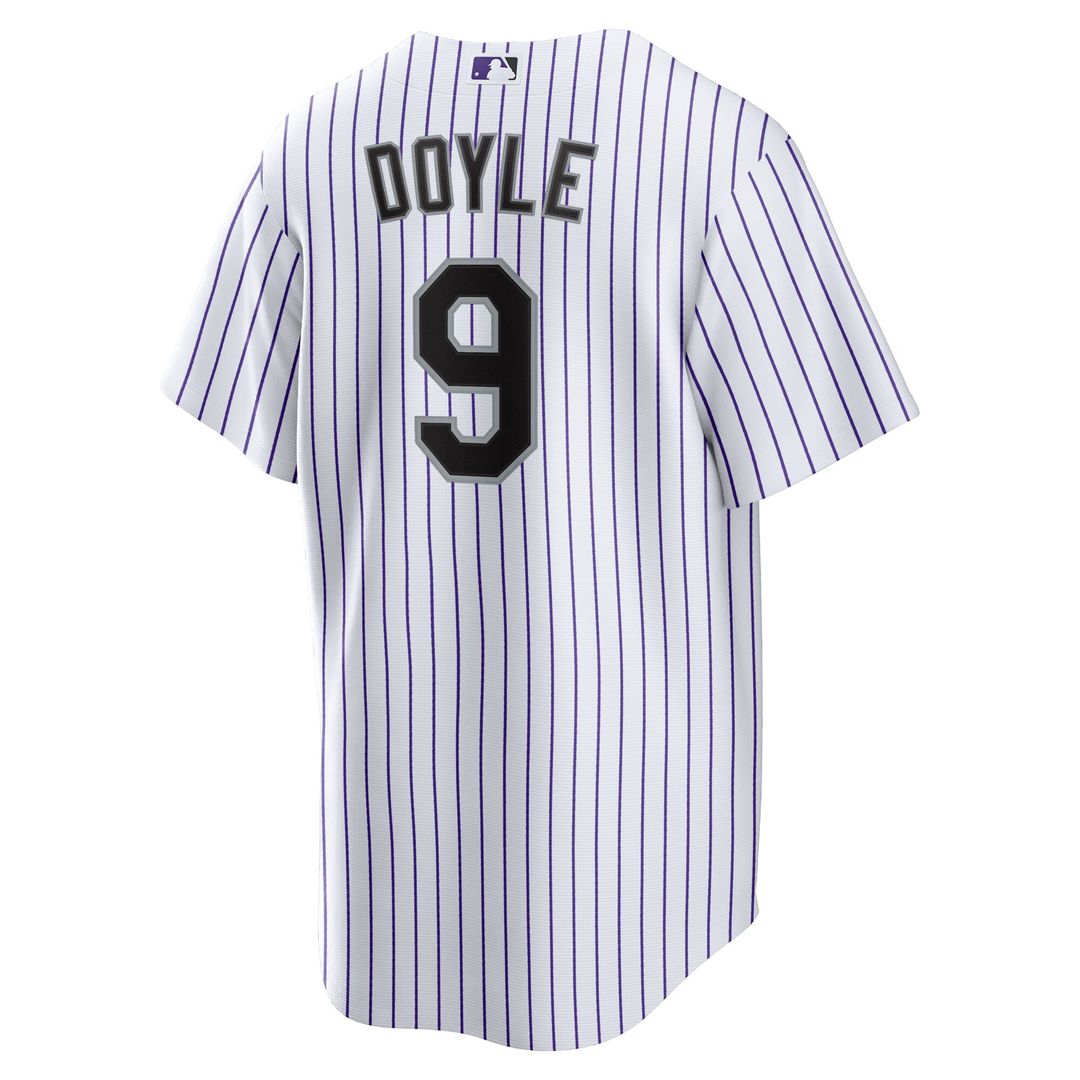 Colorado Rockies Brenton Doyle Nike Home Replica Jersey - White MLB Team Jersey Baseball Fan Apparel