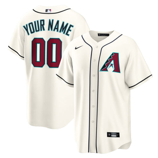 Arizona Diamondbacks Nike Home Custom Replica Jersey - Cream MLB Team Jersey Baseball Fan Apparel
