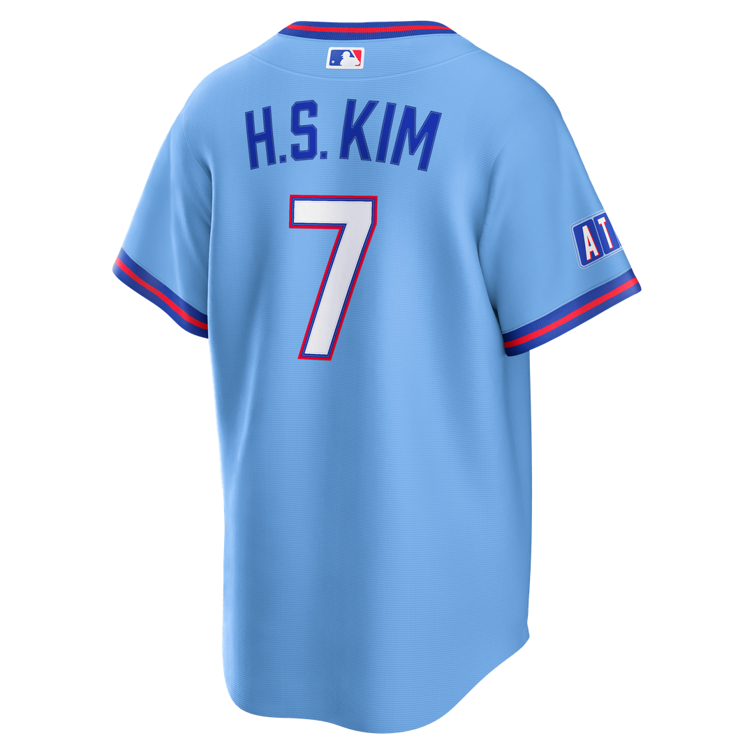 Atlanta Braves Ha - Seong Kim Nike 2026 City Connect Stadium Jersey - Powder Blue MLB Team Jersey Baseball Fan Apparel