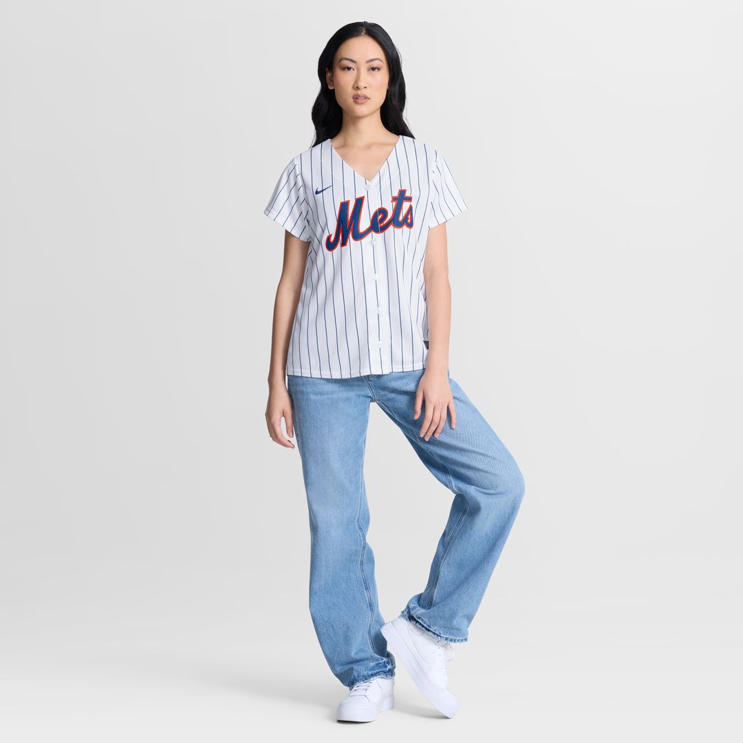 New York Mets Francisco Lindor Nike Women's Alternate Replica Jersey - Black MLB Team Jersey Baseball Fan Apparel