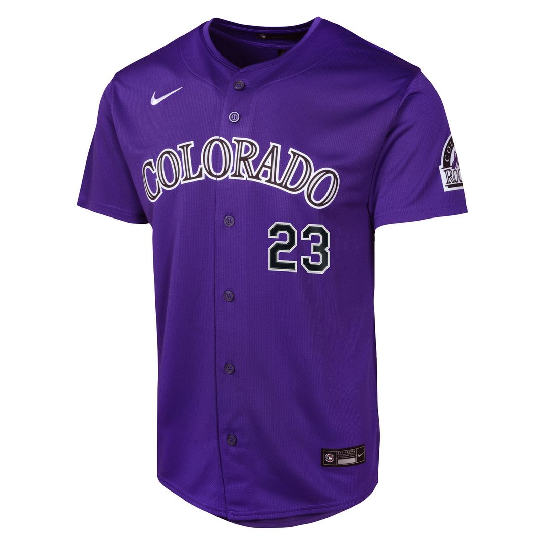 Colorado Rockies Kris Bryant Nike Youth Alternate Limited Player Jersey - Purple MLB Team Jersey Baseball Fan Apparel