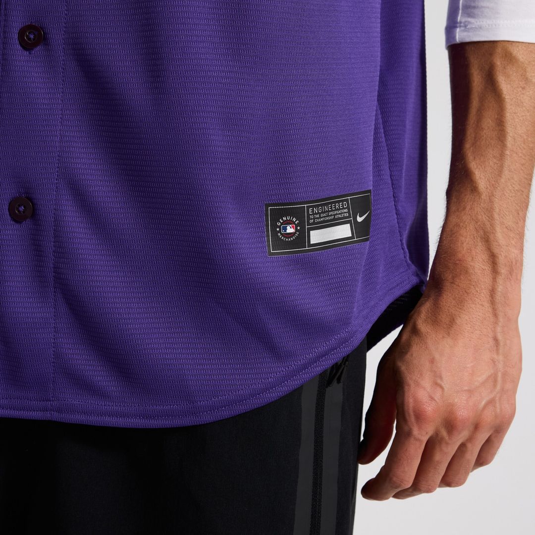 Colorado Rockies Nike Alternate Replica Team Jersey - Purple MLB Team Jersey Baseball Fan Apparel
