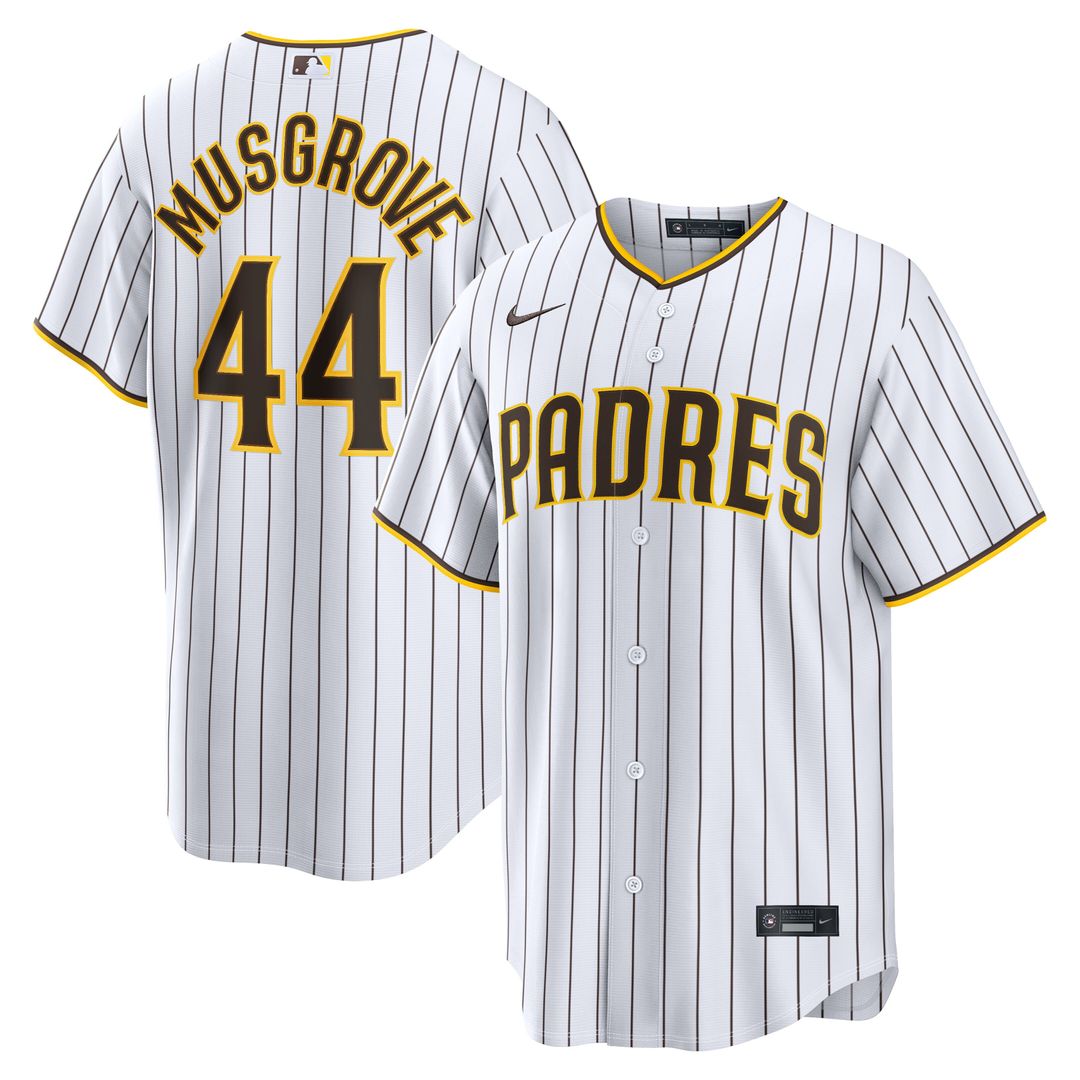 San Diego Padres Joe Musgrove Nike Home Replica Jersey - White MLB Team Jersey Baseball Fan Apparel