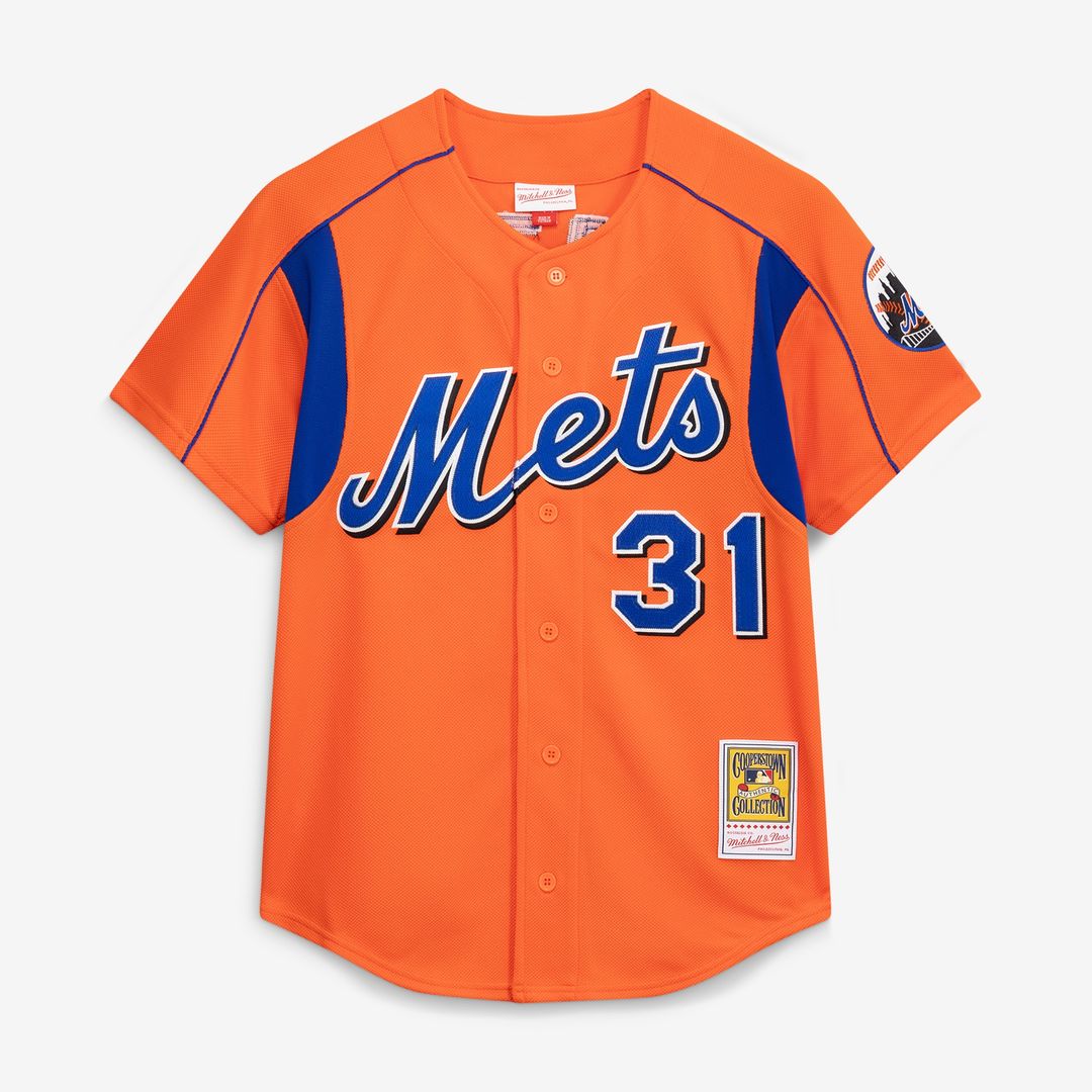 New York Mets Mike Piazza Mitchell & Ness Cooperstown Mesh Batting Practice Button - Up Jersey - Royal MLB Team Jersey Baseball Fan Apparel