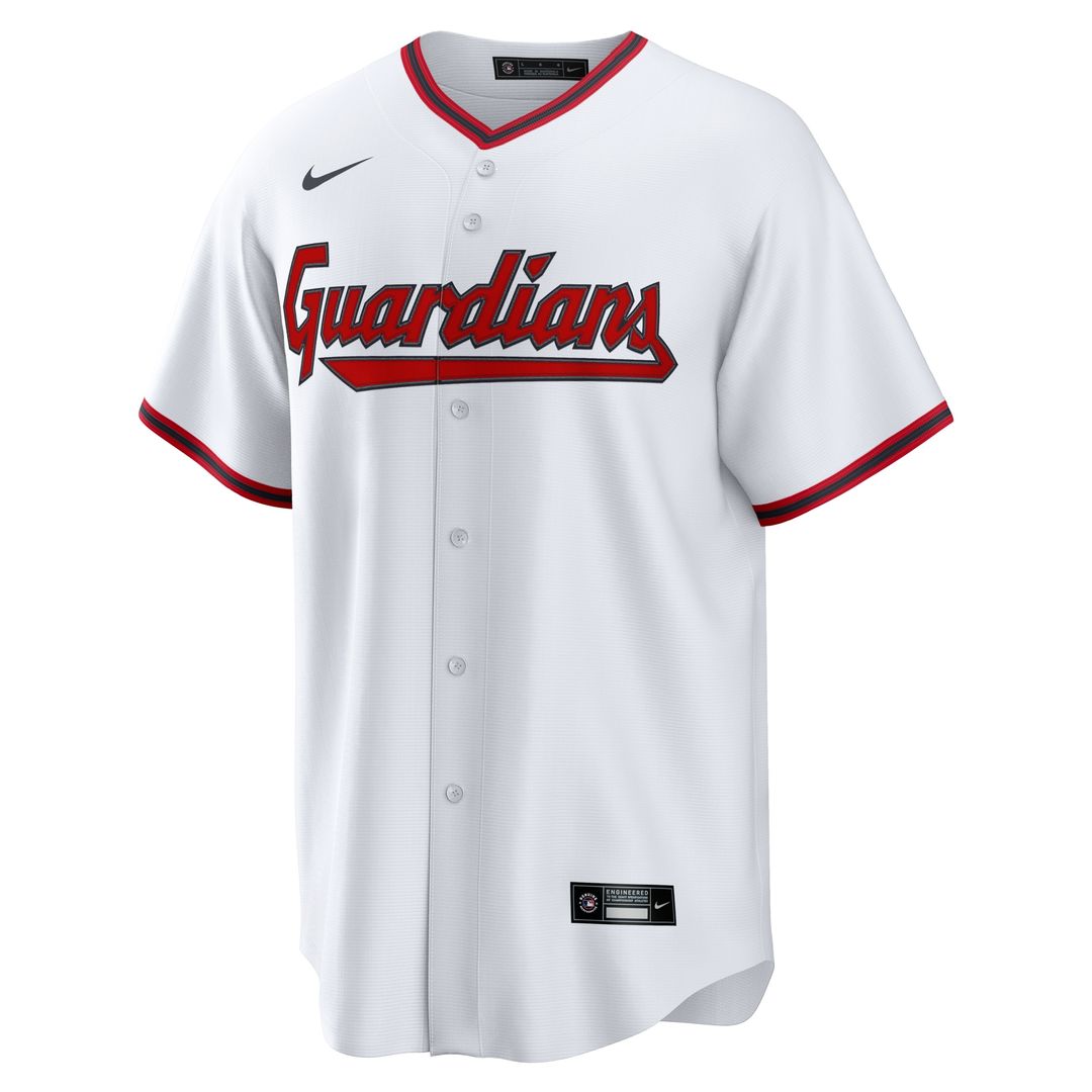 Cleveland Guardians Nike Home Replica Jersey - White MLB Team Jersey Baseball Fan Apparel