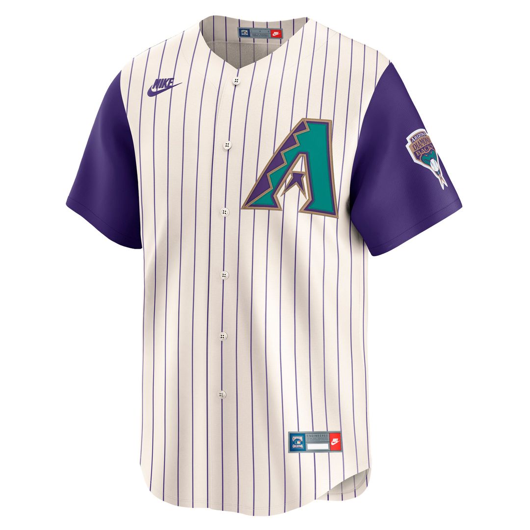 Arizona Diamondbacks Luis Gonzalez Nike Throwback Cooperstown Limited Jersey - Cream MLB Team Jersey Baseball Fan Apparel