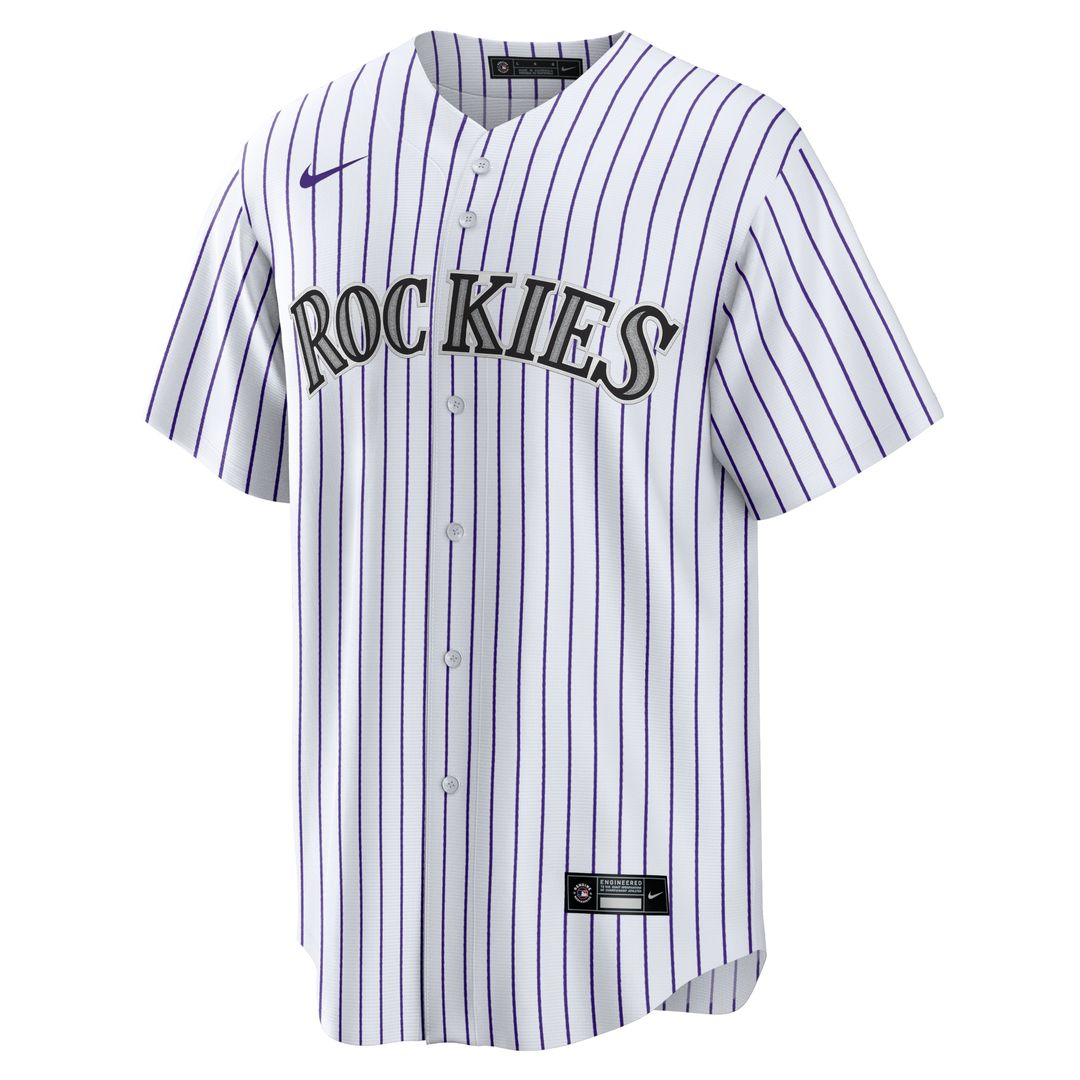 Colorado Rockies Charlie Blackmon Nike Home Replica Player Name Jersey - White MLB Team Jersey Baseball Fan Apparel