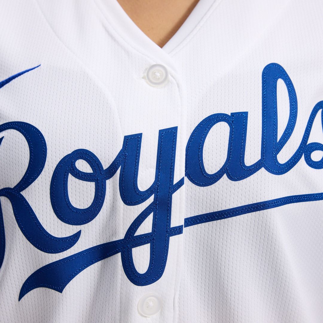 Kansas City Royals Nike Women's Home Limited Jersey - White MLB Team Jersey Baseball Fan Apparel