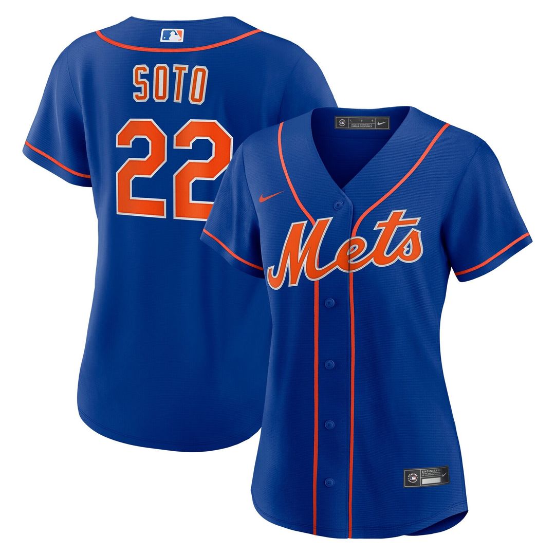 New York Mets Juan Soto Nike Women's Alternate Replica Baseball Jersey - Royal MLB Team Jersey Baseball Fan Apparel