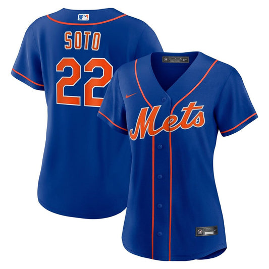 New York Mets Juan Soto Nike Women's Alternate Replica Baseball Jersey - Royal MLB Team Jersey Baseball Fan Apparel