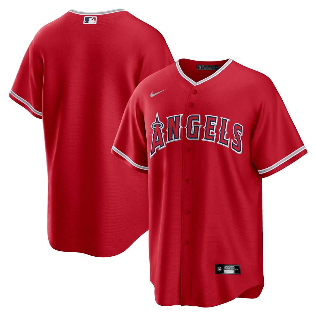 Los Angeles Angels Nike Alternate Replica Team Jersey - Red MLB Team Jersey Baseball Fan Apparel