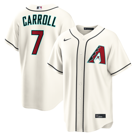 Arizona Diamondbacks Corbin Carroll Nike Home Replica Jersey - Cream MLB Team Jersey Baseball Fan Apparel