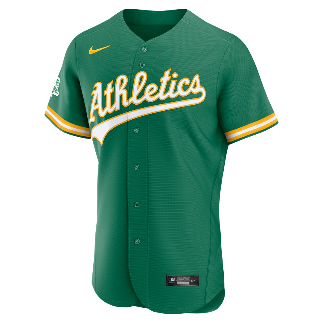 Athletics Nike Alternate Authentic Jersey - Green MLB Team Jersey Baseball Fan Apparel