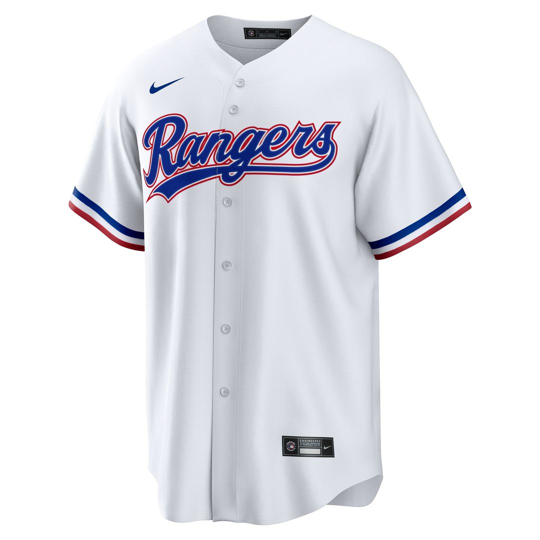 Texas Rangers Nathan Eovaldi Nike Home Replica Player Jersey - White MLB Team Jersey Baseball Fan Apparel